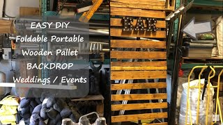 DIY PALLET BACKDROP  WEDDINGEVENTMARKET  QUICK HOWTO TUTORIAL [upl. by Aieka691]