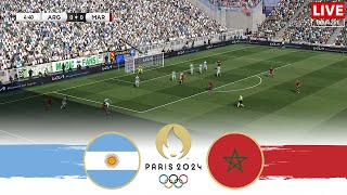 ARGENTINA vs MOROCCO  Olympics 2024 Football Full Match [upl. by Lilah]