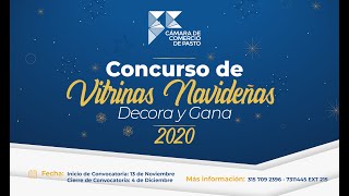 Concurso de Vitrinas Navideñas 2020 [upl. by Anirahs]