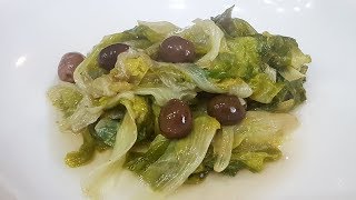 SCAROLA IN PADELLA CON OLIVE A MODO MIO  FoodVlogger [upl. by Marr]