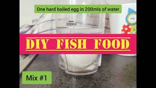 DIY Fish food mix 1 [upl. by Raven]