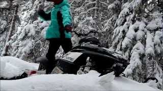 Sledding in the Backcountry Sweden Snowmobile [upl. by Hgielrak973]