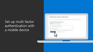 Set up multifactor authentication with a mobile device in Microsoft 365 Business [upl. by Latnahs]