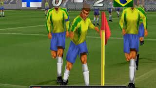 PS1  Pro Evolution Soccer 2  GamePlay 4K [upl. by Franck]