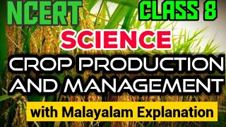 Ncert class8 Science chapter1 crop production and managementCBSE Class 8 with malayalam explanation [upl. by Fridlund538]