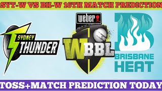 Brisbane Heat women vs Sydney Thunder Women Fixed toss prediction SYTW VS BHW toss prediction [upl. by Ilaire255]