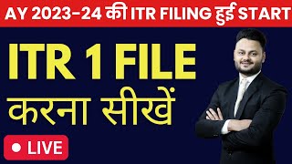 ITR 1 Filing for AY 2023 24  Live Income Tax Return Filing [upl. by Honorine]