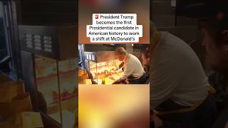 Trump working mcdonalds [upl. by Nimrak557]