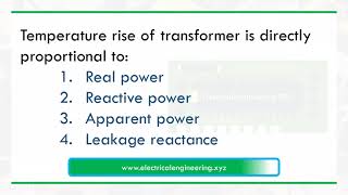 Temperature rise of transformer is directly proportional to [upl. by Merline]