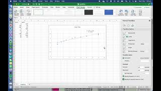 bivariate data analysis on excel [upl. by Eanel]