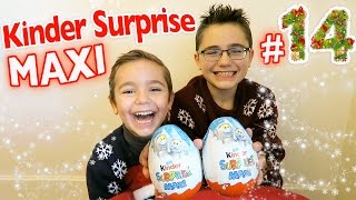 Oeufs Kinder Surprises MAXI  CALENDRIER DE LAVENT SURPRISE  JOUR 14 [upl. by Serafine255]