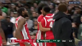 Ohio States Dale Bonner Makes Buzzer Beater Vs Michigan State 2024 [upl. by Mairim]