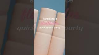 Just a quick swatchparty of Sunnies Face’s Fluffbalms Full swatches  review dropping soon🙈 [upl. by Opal]