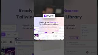 FlyonUI  Free Tailwind CSS Component Library 🚀 opensource tailwindcss free uidesign tailwind [upl. by Barabas]