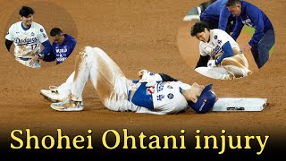 Shohei Ohtani injury update Dodgers star dislocates shoulder in World Series [upl. by Haran]