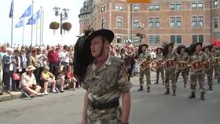 PARADE TO RUN FANFARA BERSAGLIERI DI BEDIZZOLE QUEBEC CITY CANADA [upl. by Enomaj]