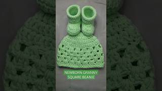 HOW TO CROCHETA NEWBORN GRANNY STITCH BEANIENEW TUTORIAL [upl. by Nosmoht415]