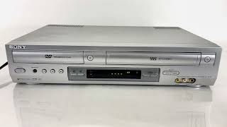 Sony SLVD300P DVD VCR Combo Player VHS Recorder 4 Head [upl. by Essilec446]