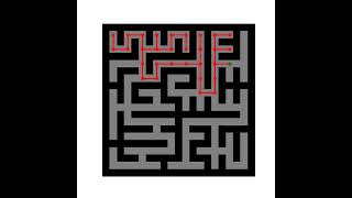 Randomized Kruskals Maze Solved with LeftHand Rule [upl. by Oliver478]