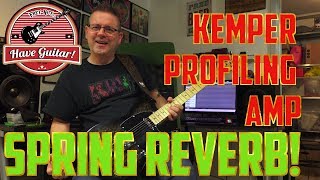 New Spring Reverb FX in the Kemper Profiling Amp Beta preview [upl. by Robson]