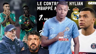 Sénégal sanctionné  Nouveau coach pour OM  Le contrat de Mbappé détaillé  Guardiola dope Rodri [upl. by Meta489]