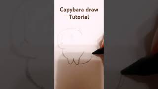 Capybara draw tutorial✏🖍 [upl. by Finzer151]