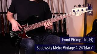 Sadowsky Metro Vintage 424 Live Demo  BassFreaksnet [upl. by Griseldis]