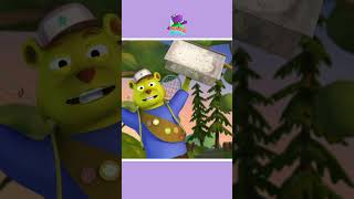 Jungle Bear Finger Family Song shorts nurseryrhymes hooplakidz [upl. by Kreg]