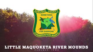 Little Maquoketa River Mounds State Preserve  Dubuque County Conservation Iowa  Aerial Footage [upl. by Eelano243]