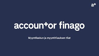 Myyntilaskun ja myyntitilauksen tilat [upl. by Ahsoj460]