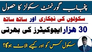 30 thousand educators jobs in punjab how to get govt school from pef peima pef [upl. by Remy]