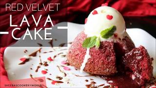 How to make a Red Velvet Lava Cake [upl. by Oikim683]