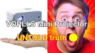 Mini projector voplls 1080p full hd supported video projector review [upl. by Nrublim]