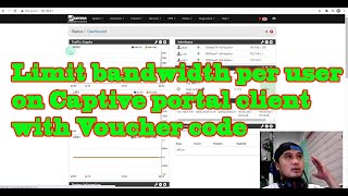 How to manage Bandwidth per User on Captive Portal User With Voucher Code [upl. by Nahaj]