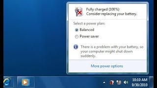 Consider Replacing Your Battery windows 7 fix  100 fix [upl. by Wade]