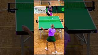 Matchpoint 🏓Forehand Chop 🪓 Antispin vs Backhnad Shortpips [upl. by Middlesworth]