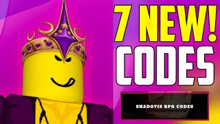 SHADOVIS RPG CODES ROBLOX  SUPER EXP BOOST CODES 2024 [upl. by Shing]