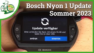 Bosch Nyon 1 Update 🚴 Diese Neuheiten erwarten dich 🆕 Sommer 2023 [upl. by Hpeseoj]