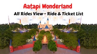 Aatapi Wonderland Theme Park  All Rides View  Ticket amp Ride List [upl. by Diamante]