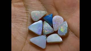 8 Pcs 3100 Cts Mix Doublet Opal Cabochon Making Lot 9X10X4 TO 12X13X5 MM [upl. by Nalym]