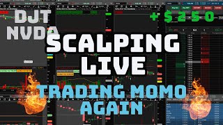 ORB Strategy  Scalping Live Trading Stocks NVDA DJT TSLA 10312024 Recap [upl. by Rasure]