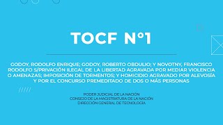 TOCF N°1 Capital Federal  Lesa Humanidad  Causa Godoy Comisaría Ramos Mejía [upl. by Margeaux436]