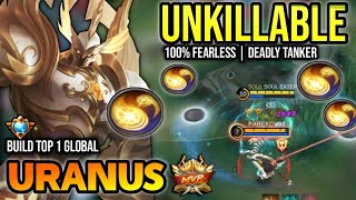 URANUS BEST BUILD 2023  BUILD TOP 1 GLOBAL URANUS GAMEPLAY  MOBILE LEGENDS✓ [upl. by Lhok]