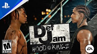 Def Jam Hood Kingz  Travis Scott Vs Aap Rocky Trailer  PS5 [upl. by Raina]