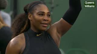 Serena Williams v Kiki Bertens  Indian Wells 2018 R2 Highlights [upl. by Bhatt]