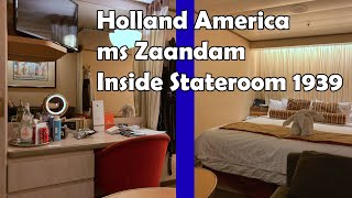 Holland America Zaandam Interior Cabin 1939 [upl. by Adamski]