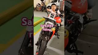 Safe bike riding 🏍 shorts trending shortvideo bike trending couplegoals youtubeshorts [upl. by Gurolinick448]