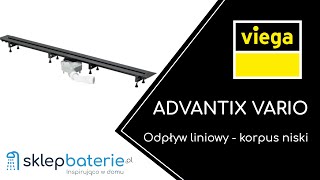 Odpływ liniowy korpus wys 7095 mm Advantix Vario Viega 721671  SklepBateriepl [upl. by Kaile]