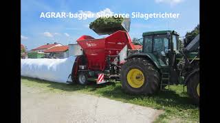 Getreidelagerung Silage Futtermittel Düngerlagerung  im Folienschlauch [upl. by Sirrah648]