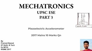 Mechatronics  Part 3  Piezoelectric Sensor  Working and practice questions [upl. by Gilcrest]